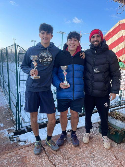 Riccardo Pasi ed Alex Guidi con coach Federico Malanca