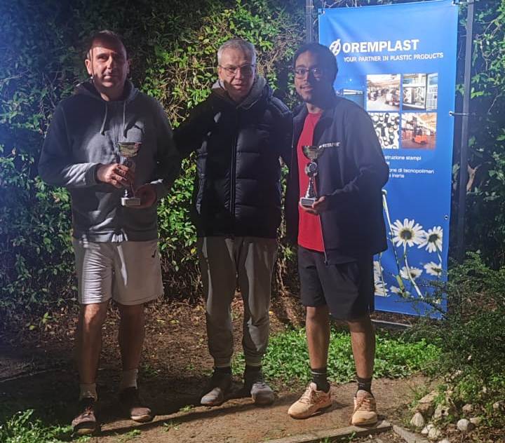 premiazione del Rodeo di quarta categoria maschile al Circolo Tennis Massa Lombarda