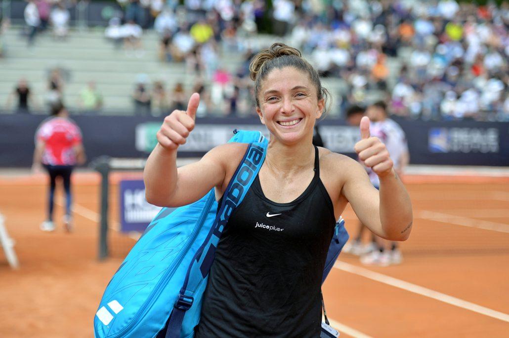 La gioia di Sara Errani a Roma