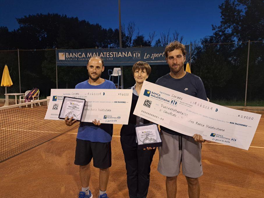Andrea Merli profeta in patria, battuto Diego Zanni nella finale del trofeo “Banca Malatestiana” al Tc Coriano