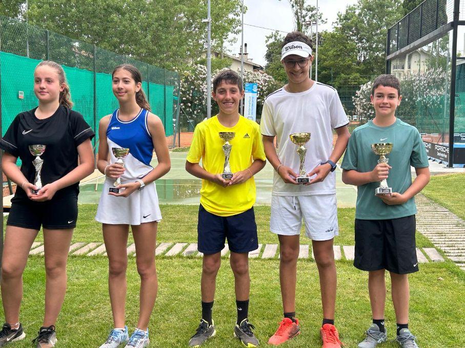 Torneo giovanile del Ct Cerri: vincono Alida Romagnoli, Francesco Paganelli, Agata Bravin, Federico Attanasio e Matteo Della Villa