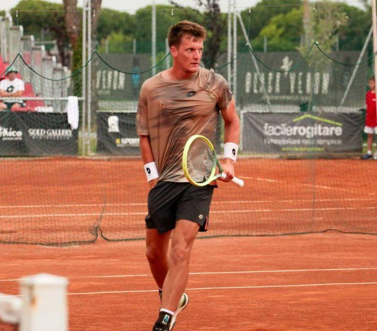ITF M25 Cattolica: l'esultanza di Giacomo Oradini