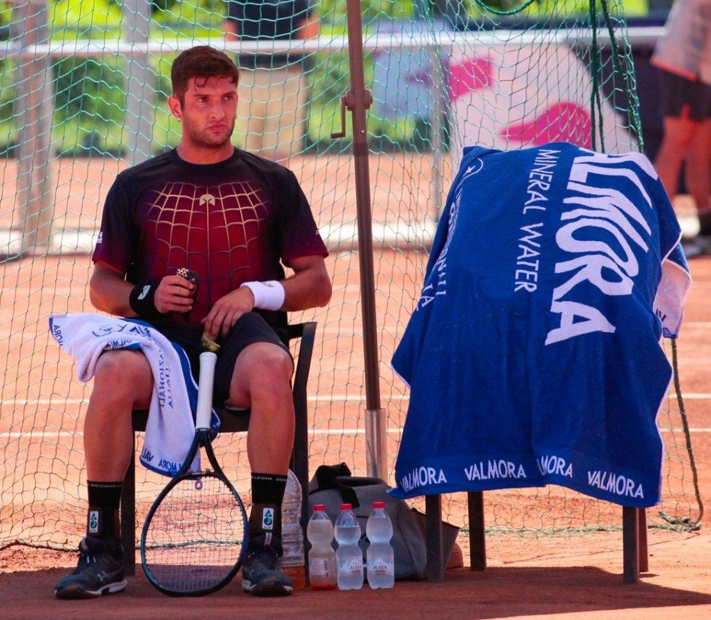 Andrea Picchione al cambio campo