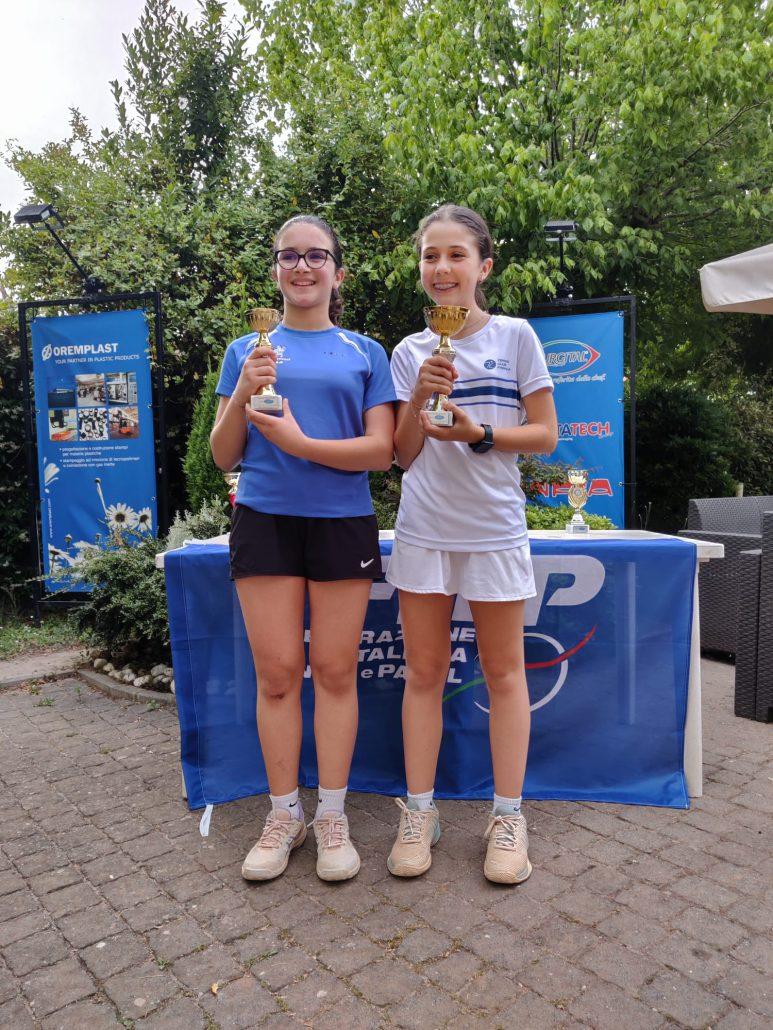 Giulia Scheda e Caterina Cova, protagoniste tra le under 12