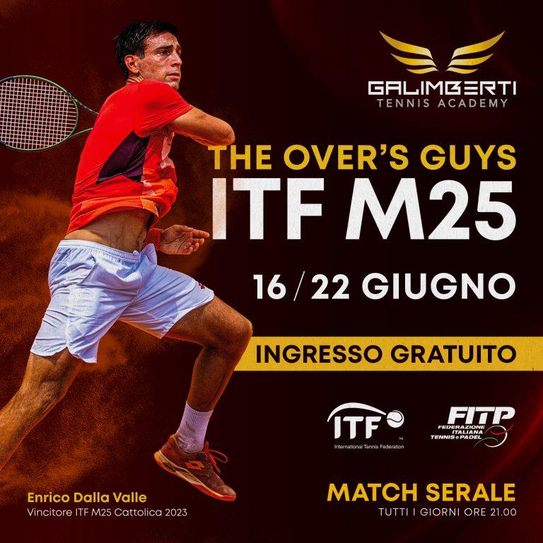 La locandina del torneo ITF M25 di Cattolica "The Over's Guys"