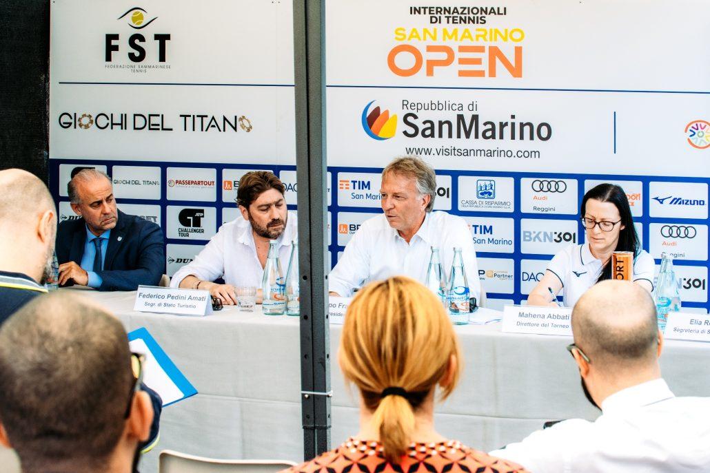 La conferenza stampa di presentazione degli Internazionali di Tennis San Marino Open