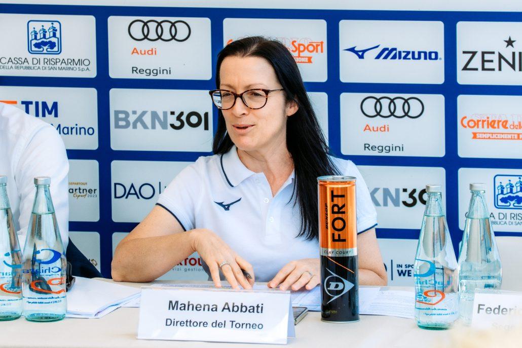 Mahena Abbati, direttore degli Internazionali di Tennis San Marino Open