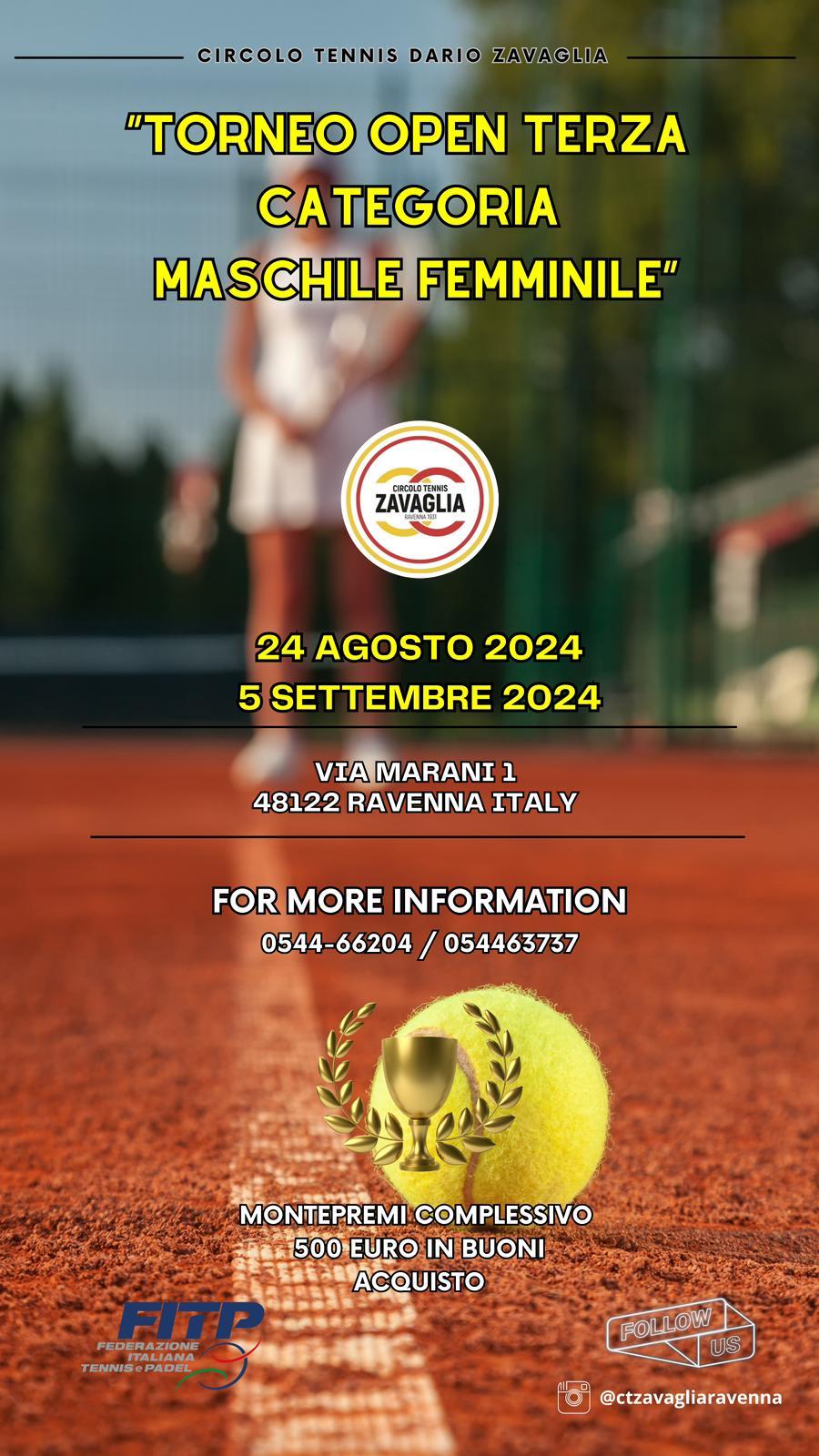 Ai nastri di partenza il torneo di 3° categoria del Circolo Tennis Zavaglia: tutti i protagonisti