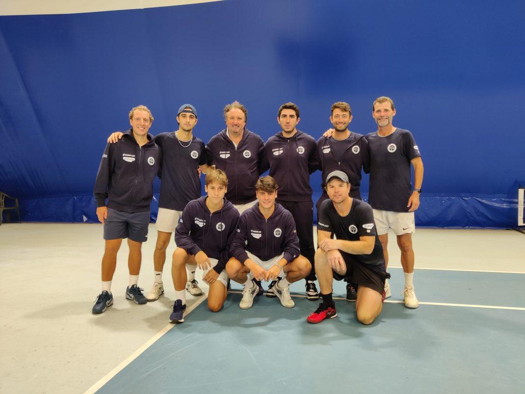 Il team del Ct Massa Lombarda all'Oremplast Tennis Arena