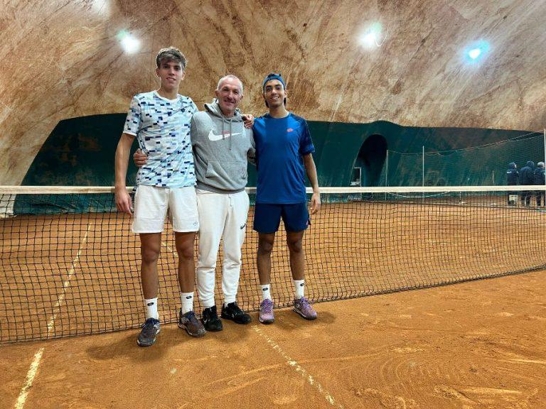 Caniato, il maestro Alberto Casadei e De Michele