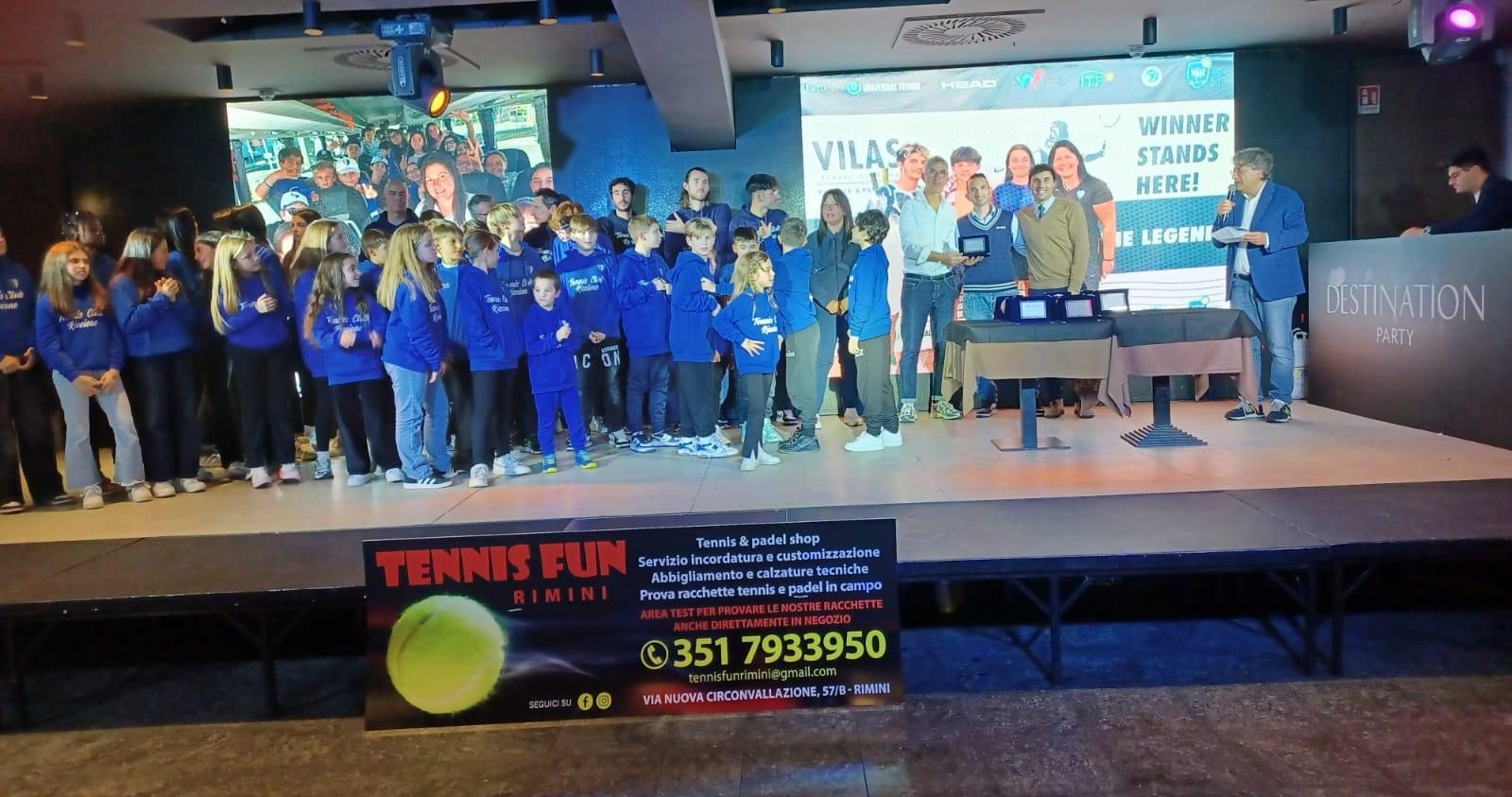 Che festa per il Galà del tennis romagnolo al Frontemare! Ecco le Eccellenze e i premi speciali consegnati dopo i saluti dei big
