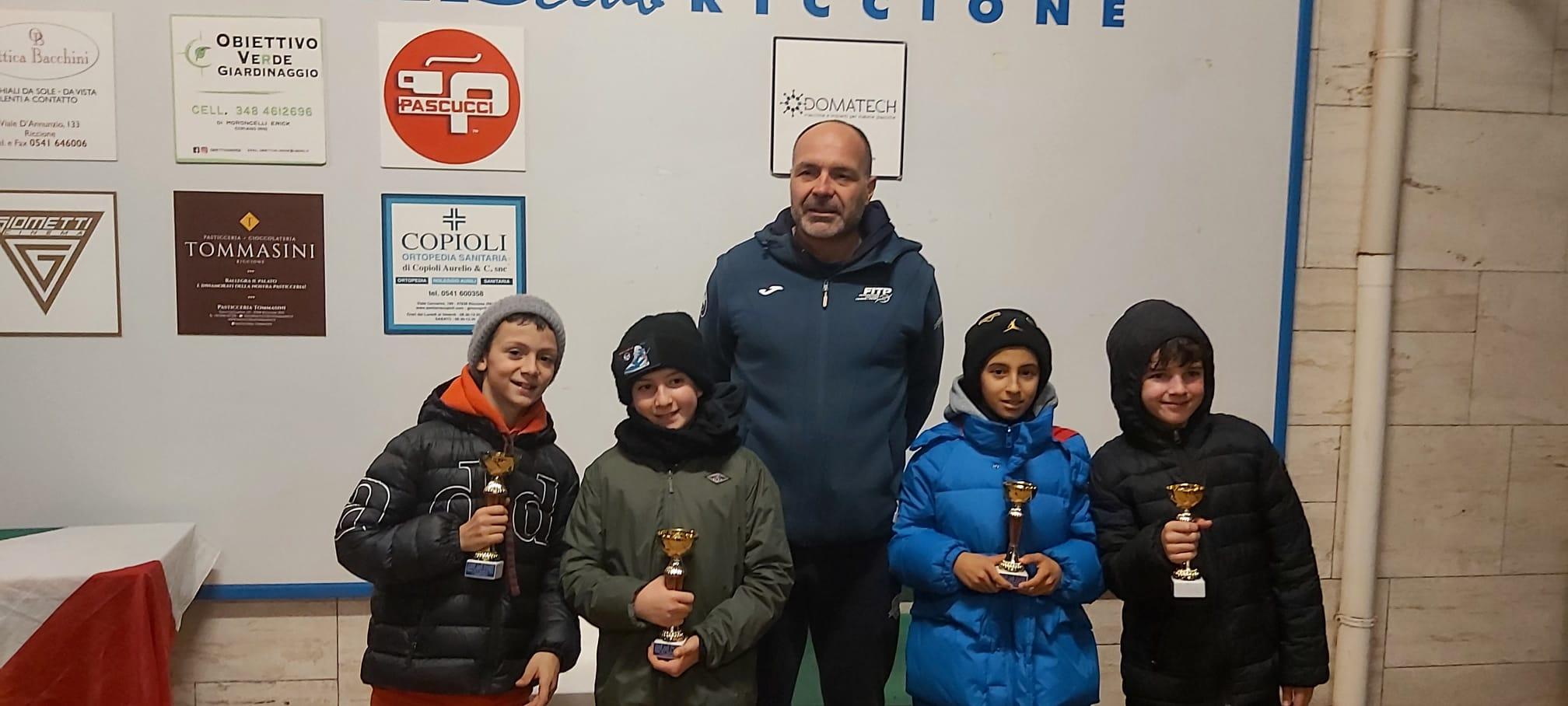 Rodeo di doppio al Tc Riccione: nell’Under 10 successi di Corazza-Cavassi e Milocco-Vivi, nell’Under 12 di Caligari-Franchini e Biondi-Briganti