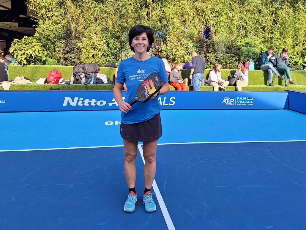 Paola Tampieri al Master nazionale di pickleball a Torino