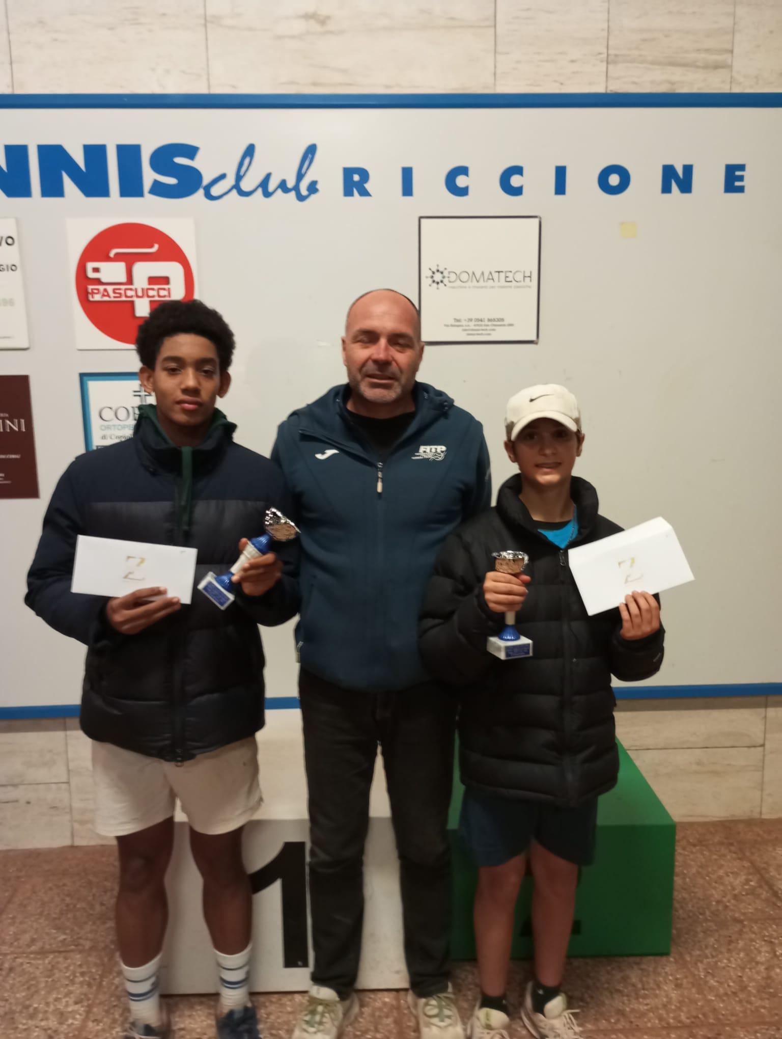 Michele Tonti e Vittoria Cuoghi vincono il trofeo “Ristorante Lo Zodiaco” Under 14 al Tc Riccione
