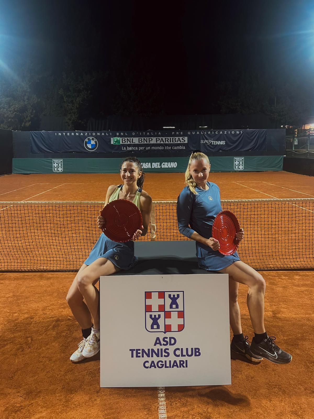 Torneo Bnl Cagliari: Alessandra Mazzola vince il doppio ed è in finale in singolare-Lorenzo Beraldo in finale in doppio