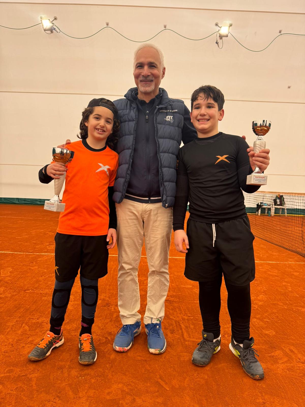 Tobias Amadori e Noemi Gallina vincono il Rodeo Under 10 organizzato da Tennix Training Center