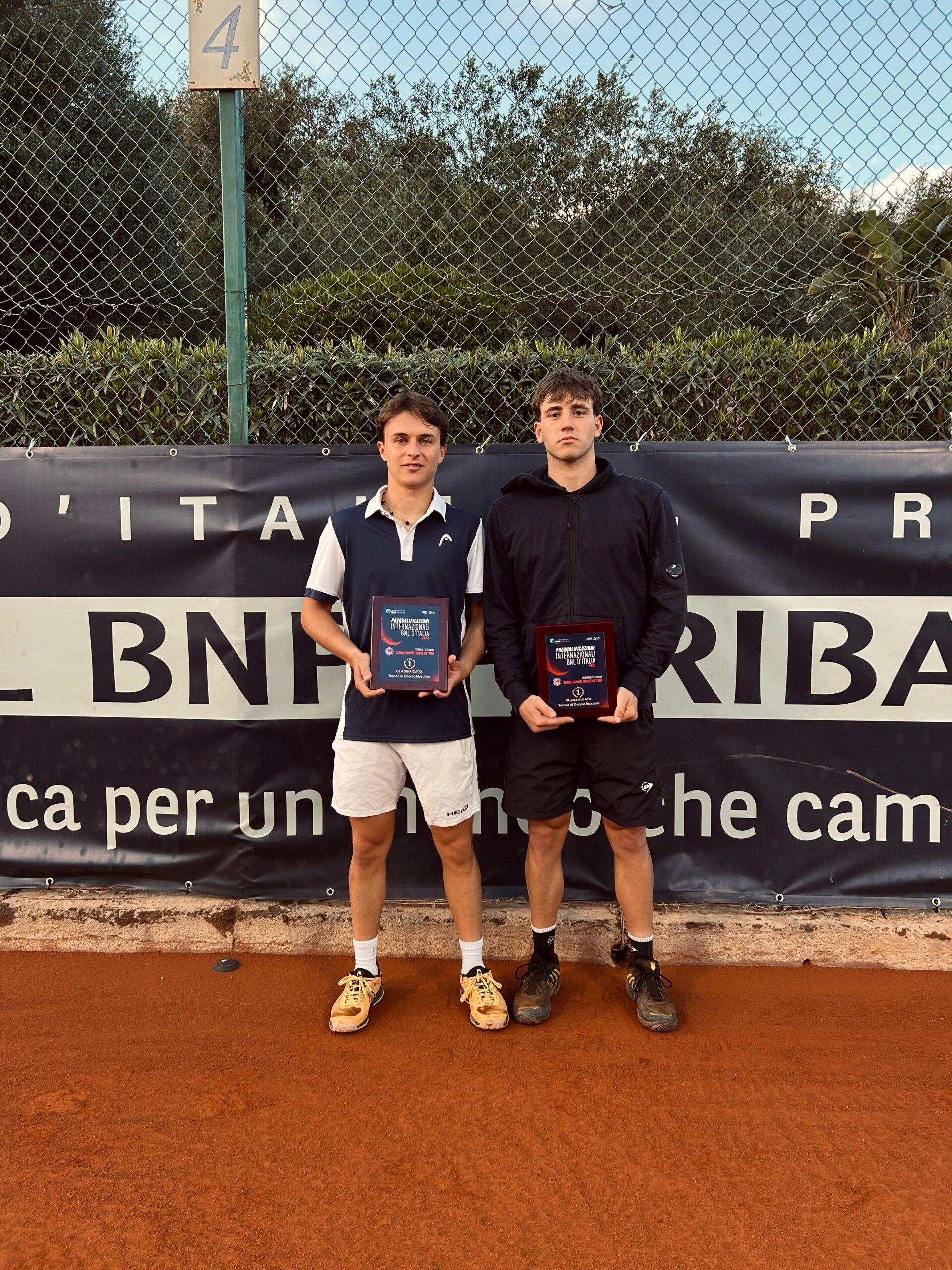Prequalificazioni Bnl a San Gregorio: Enrico Baldisserri vince il doppio con Daniele Minighini, Marta Lombardini si ferma in finale