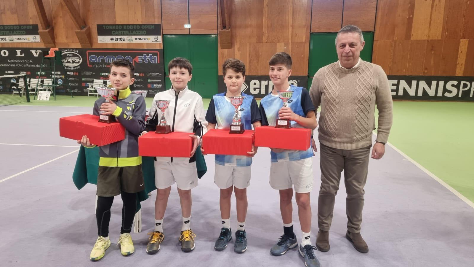 Pietro Galimberti e Robert Sebastian Cadar vincono il doppio Under 12 nel Junior Next Gen di Parma