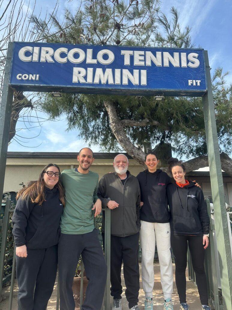 Lo staff tecnico del Circolo Tennis Rimini
