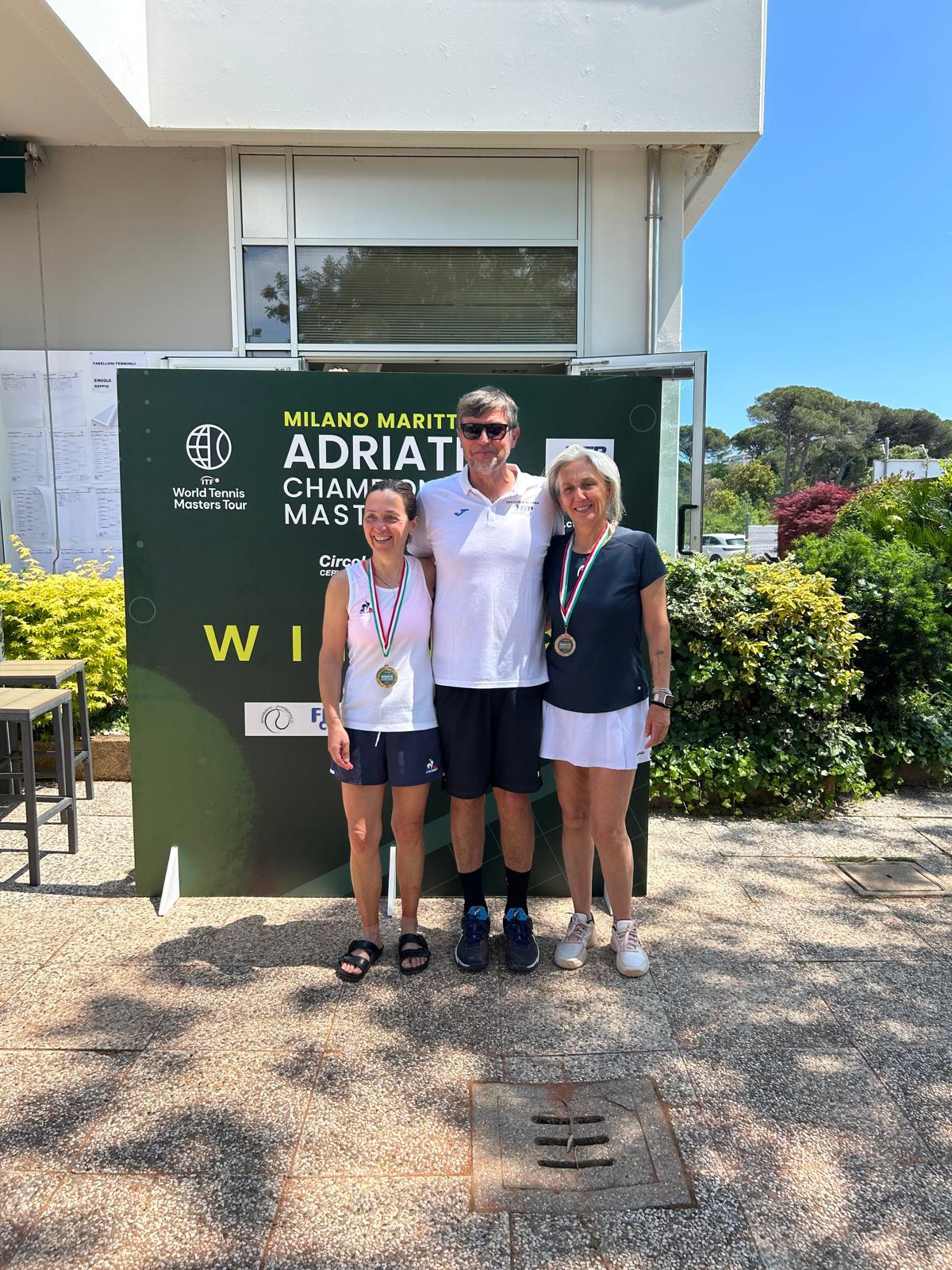 E’ tempo di finali al Ct Cervia per l’Adriatic Championship Master Cup: successi di Antonio Ramacciotti, Sabrina Cantoni e Jole Servidori