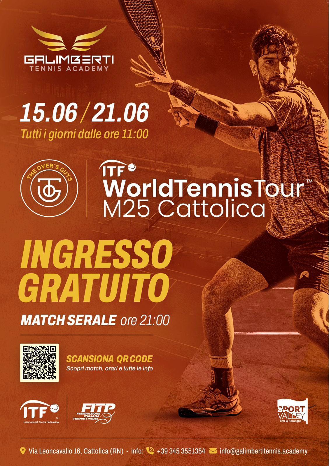 Itf Cattolica ‘Galimberti Tennis Academy Open’: occhi puntati sui padroni di casa Picchione e Pecci e su Borg jr