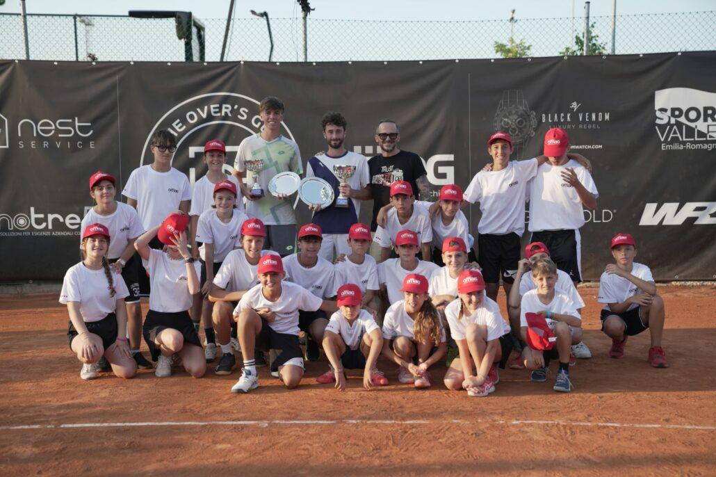 ITF M25 Cattolica: Carlo Alberto Caniato e Manuel Mazza con i giovanissimi raccattapalle