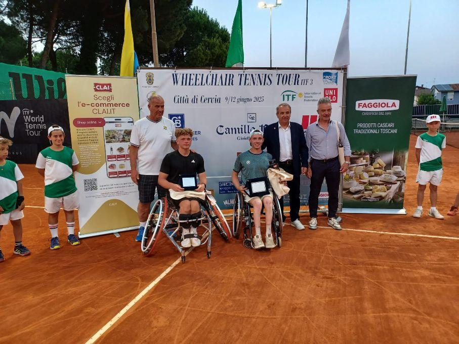 Itf Wheelchair “Città di Cervia” alla Pol.2000: vincono l’olandese Maarten Ter Hoften e la sudafricana Mariska Venter nei singolari, Ter Hofte-Groenewoud e Breakwell-Venter nei doppi