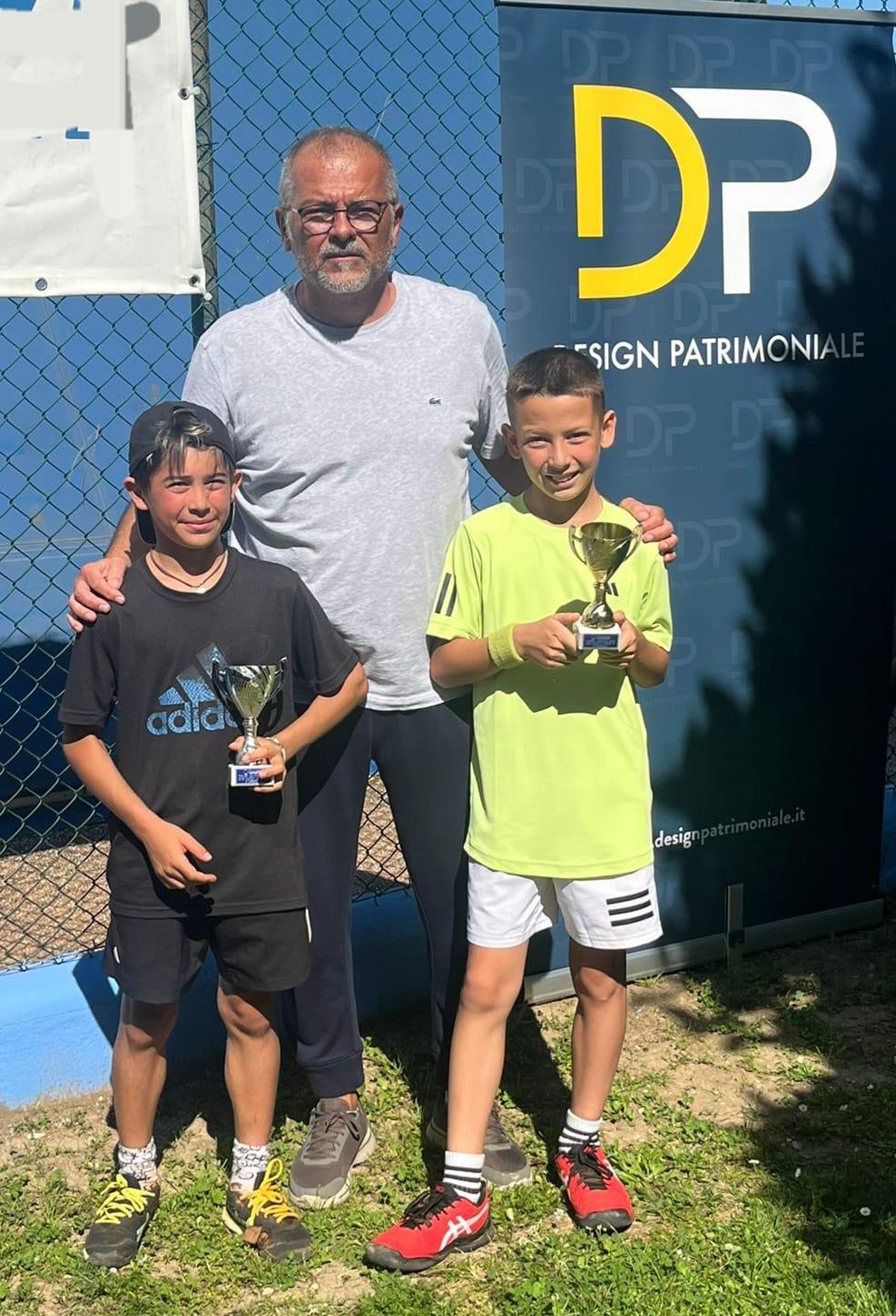 Il trofeo “Design Patrimoniale” al Ct Cicconetti è di Lorenzo Xella nell’Under 12 e di Tommaso Zanzini nell’Under 16