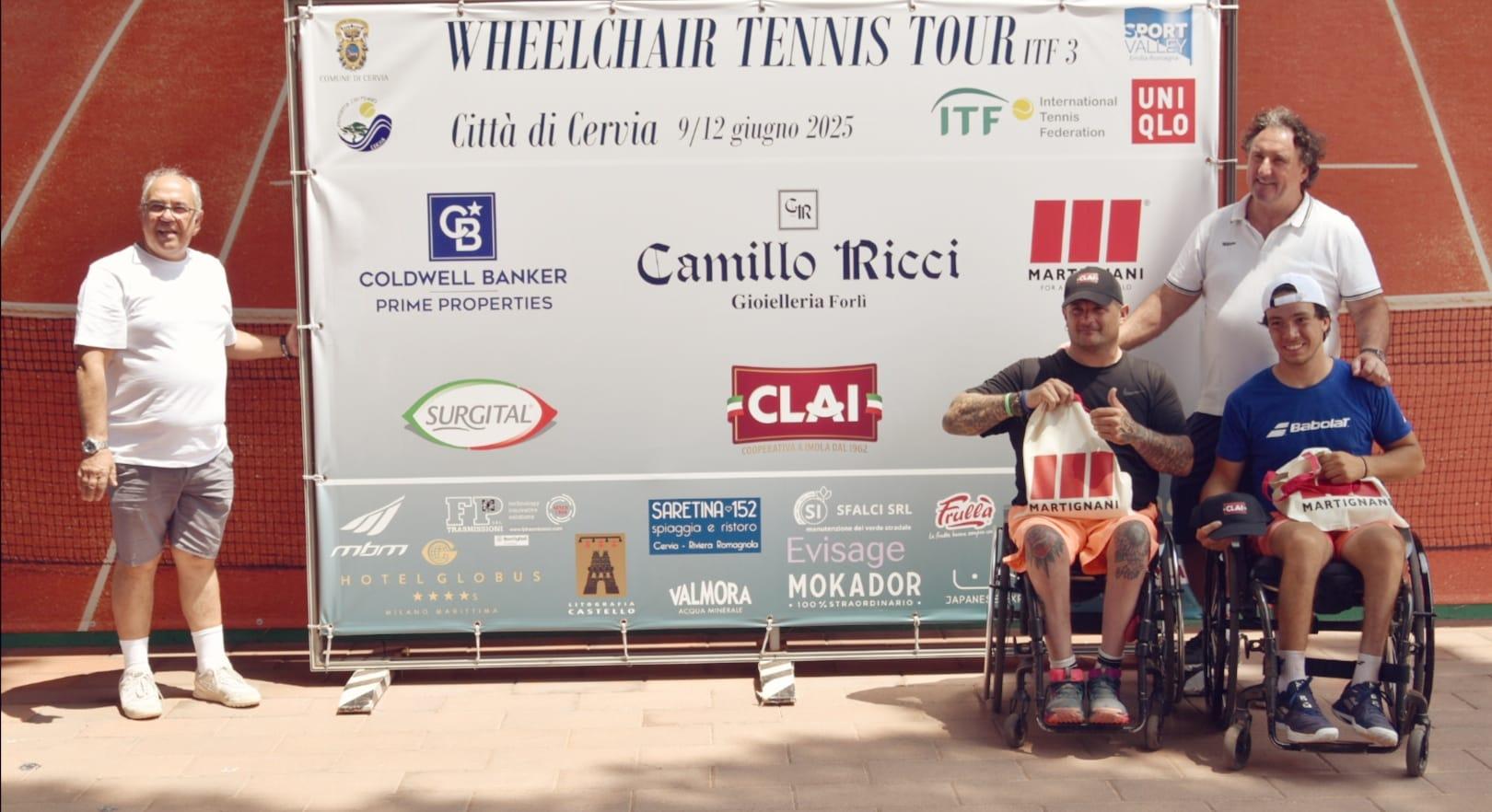 E’ giunto al gran finale l’Itf Wheelchair “Città di Cervia” alla Polisportiva 2000, domani i match-clou dalle 15