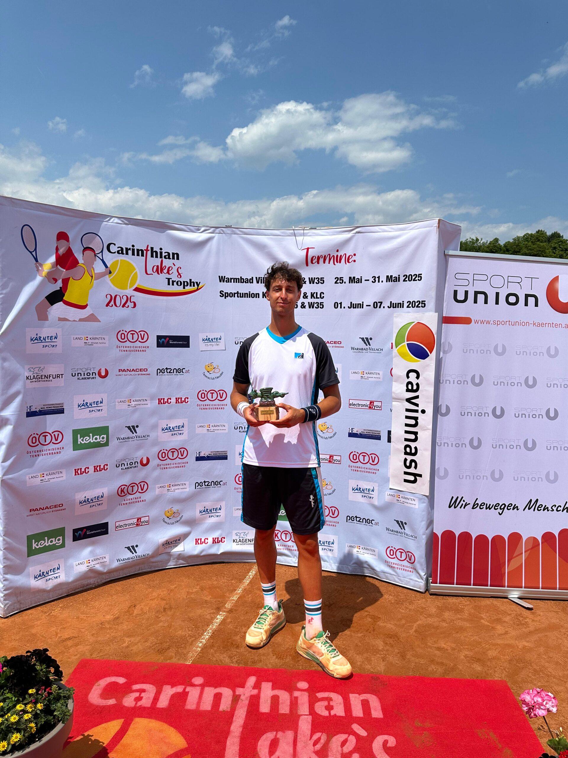Francesco Forti torna al successo, il cesenaticense si aggiudica il torneo Itf austriaco di Klagenfurt