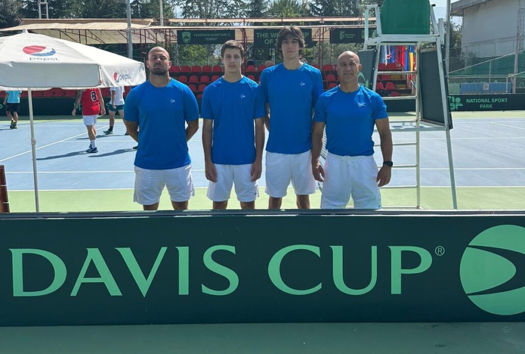 La squadra sammarinese impegnata in Coppa Davis