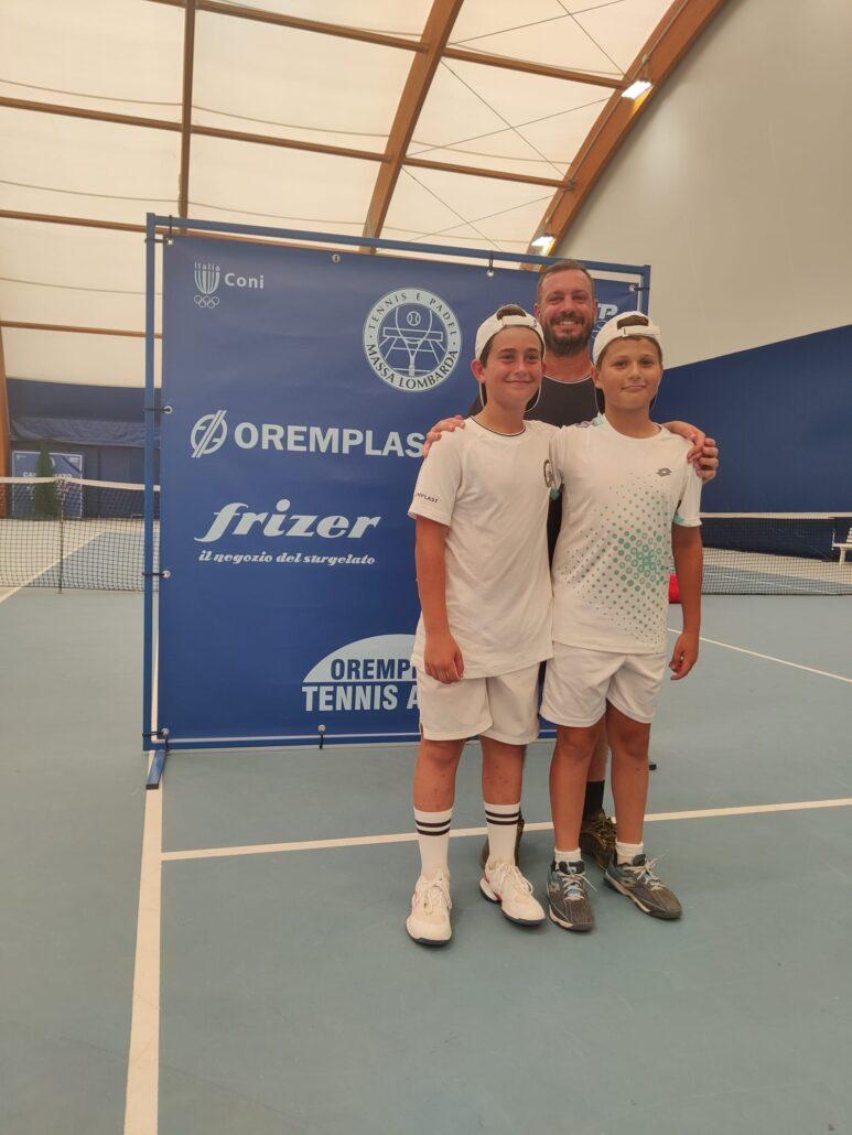 Il team Under 12 maschile del Circolo Tennis Massa Lombarda