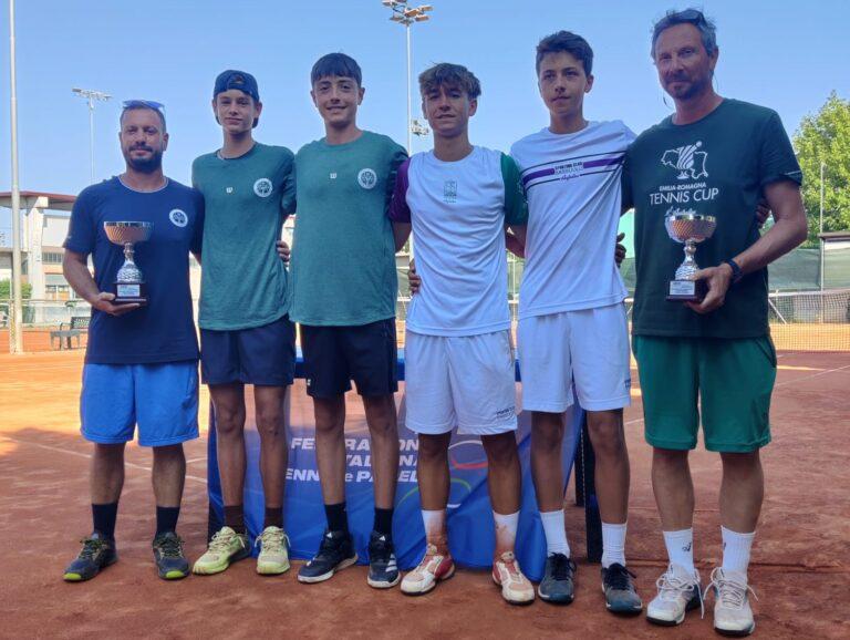 Le squadre under 16 del Ct Massa Lombarda e dello Sporting Club Sassuolo