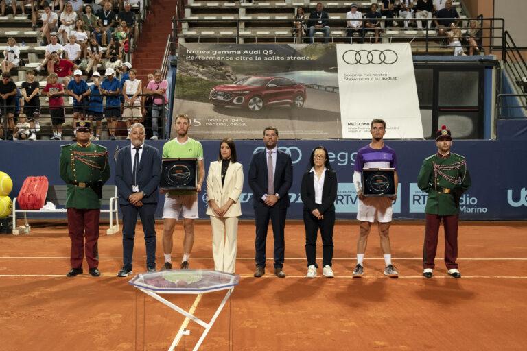 La premiazione degli Internazionali di Tennis San Marino Open