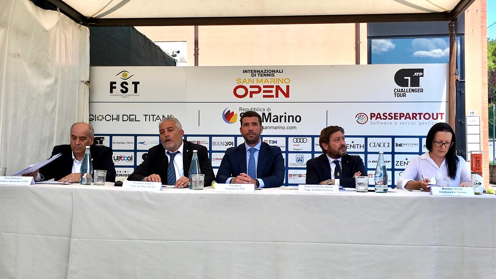 Presentati gli Internazionali di tennis San Marino Open: “Evento fondamentale per il nostro Paese”