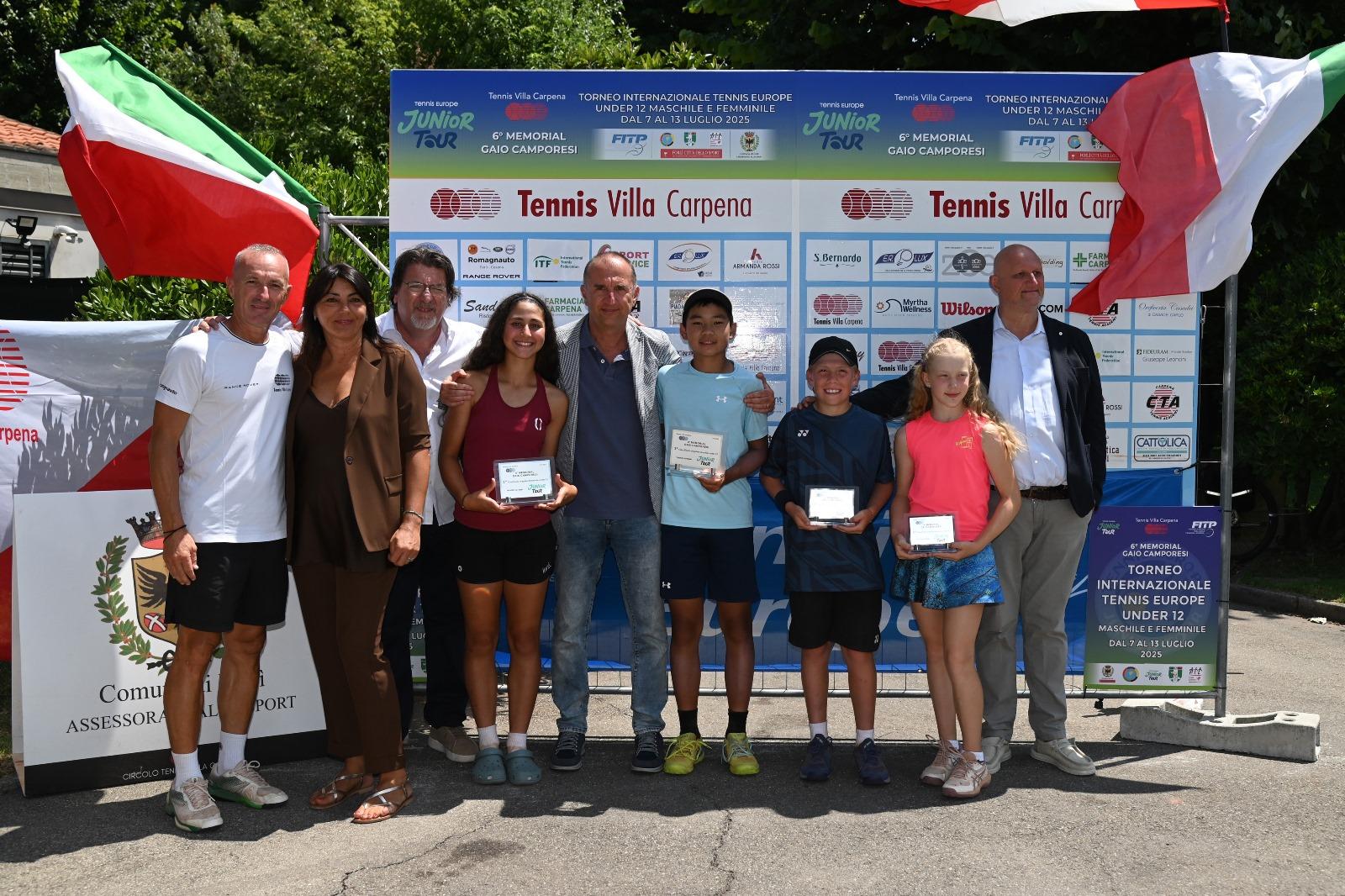 Splendida doppietta canadese nel Tennis Europe Under 12 del Tennis Villa Carpena: vincono Dustin Huang e Jasmine Souissi