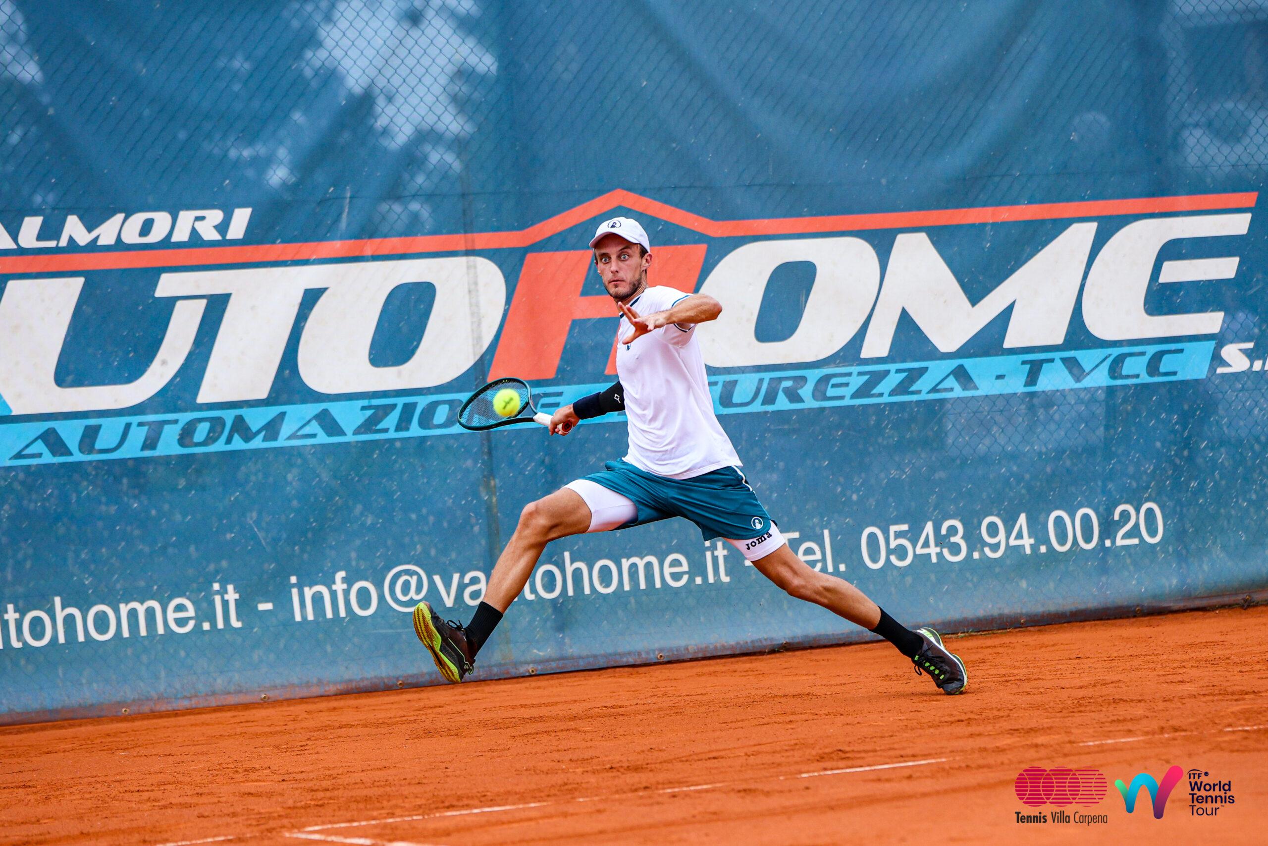 Itf Men’s Future del Villa Carpena: quarti per Beraldo e Bilardo, esce di scena Angelini per mano di un ottimo Rispoli-Da domani scatta anche l’Itf Wheelchair