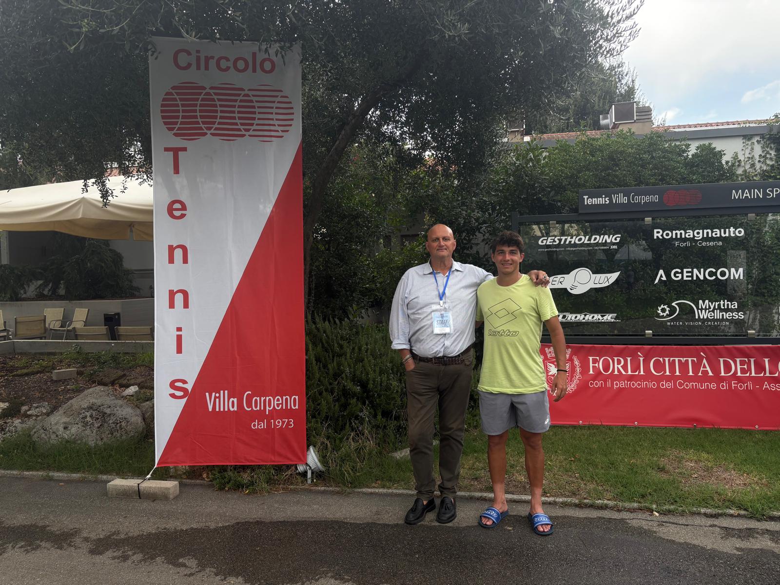 Lorenzo Beraldo centra le semifinali nel torneo Itf Men’s Future “Città di Forlì” al Tennis Villa Carpena