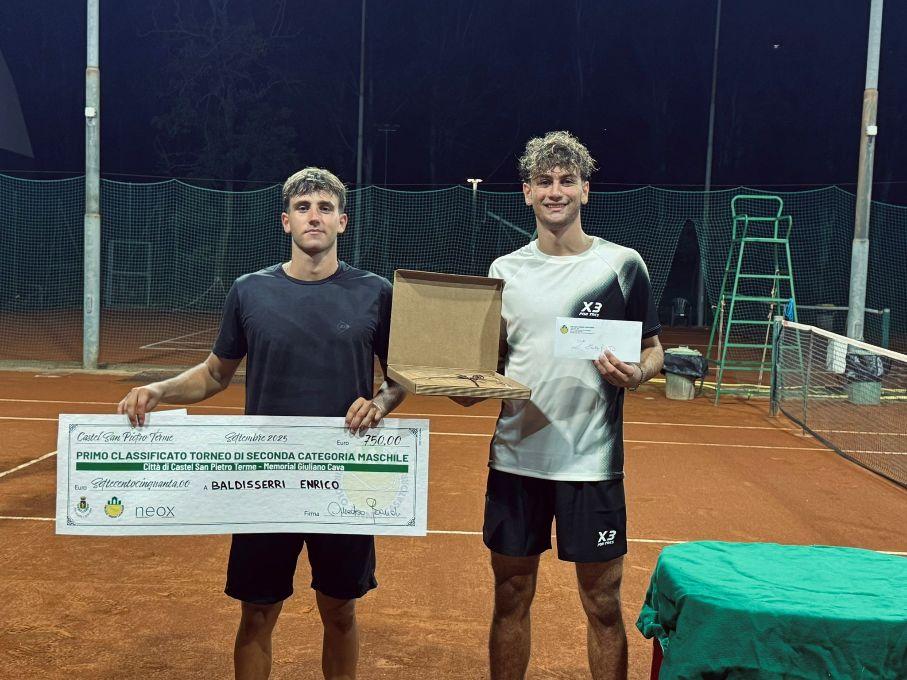 Enrico Baldisserri si aggiudica l’Open del Circolo Tennis Casatorre, battuto in finale Lorenzo Carbone