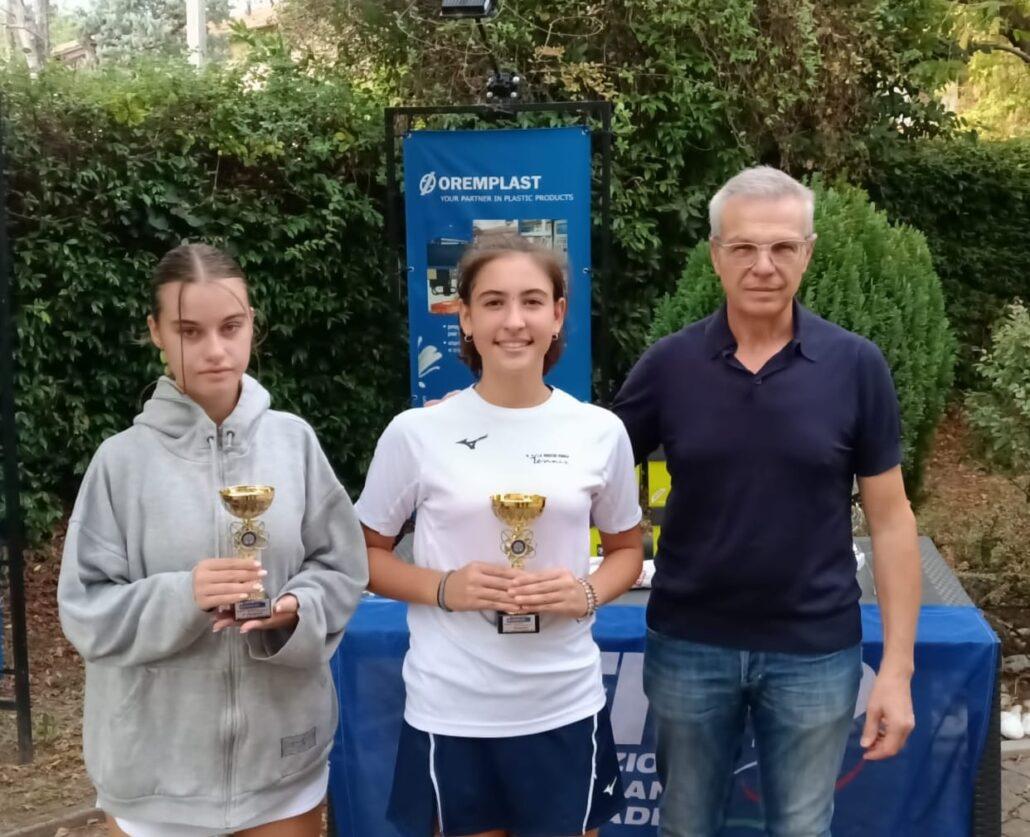 La premiazione del torneo Rodeo Oremplast femminile al Circolo Tennis Massa Lombarda