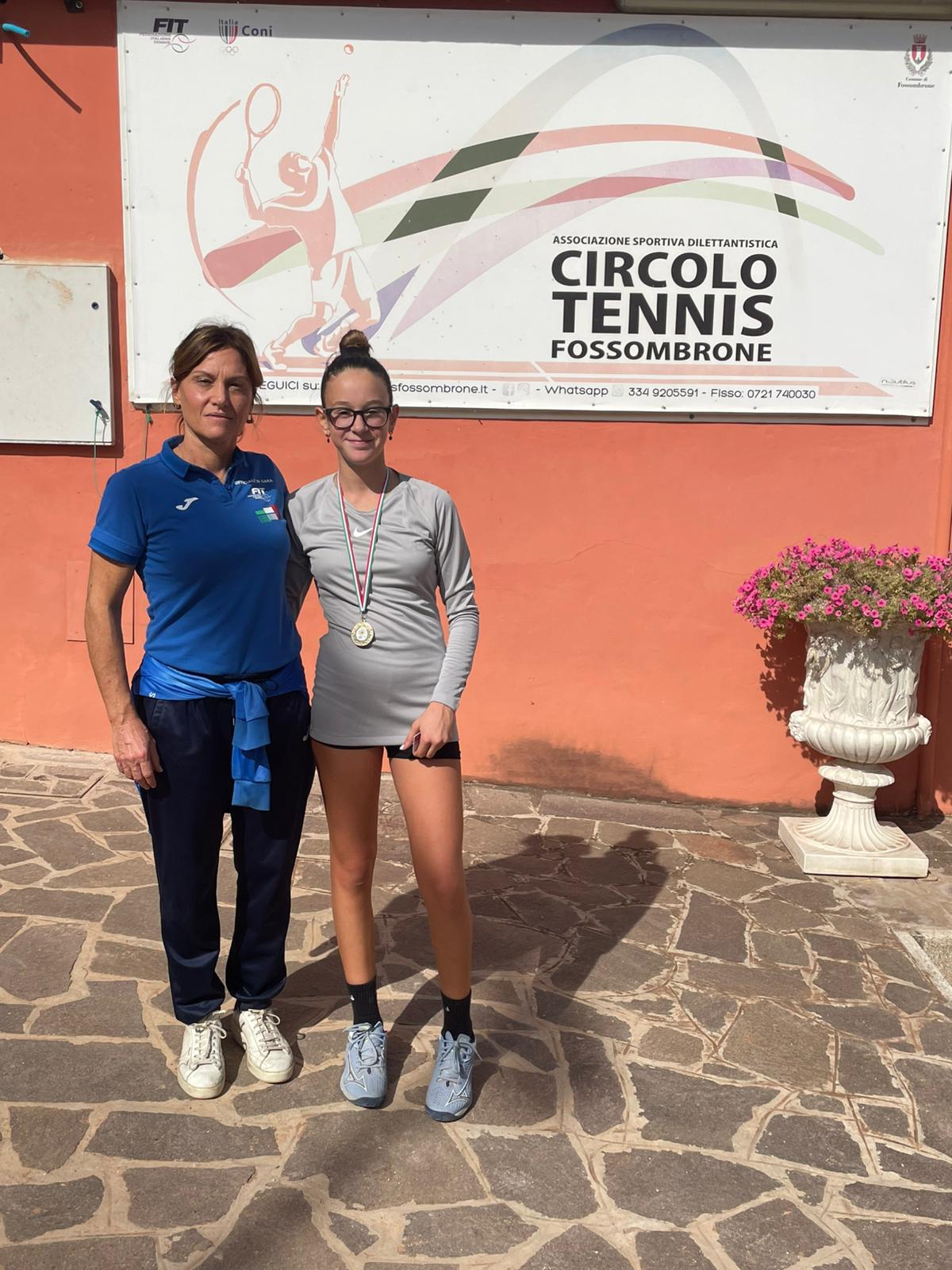 Gioia Manfroni vince il tabellone Under 12 nel torneo giovanile del Ct Fossombrone