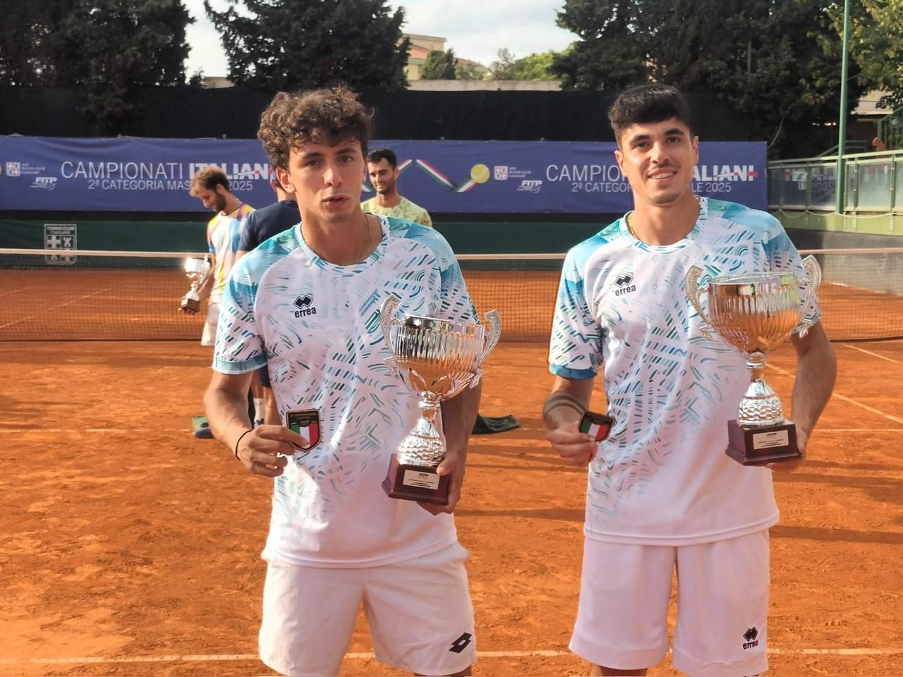 Noah Perfetti e Roberto Miceli conquistano il titolo di doppio nei tricolori di 2° categoria