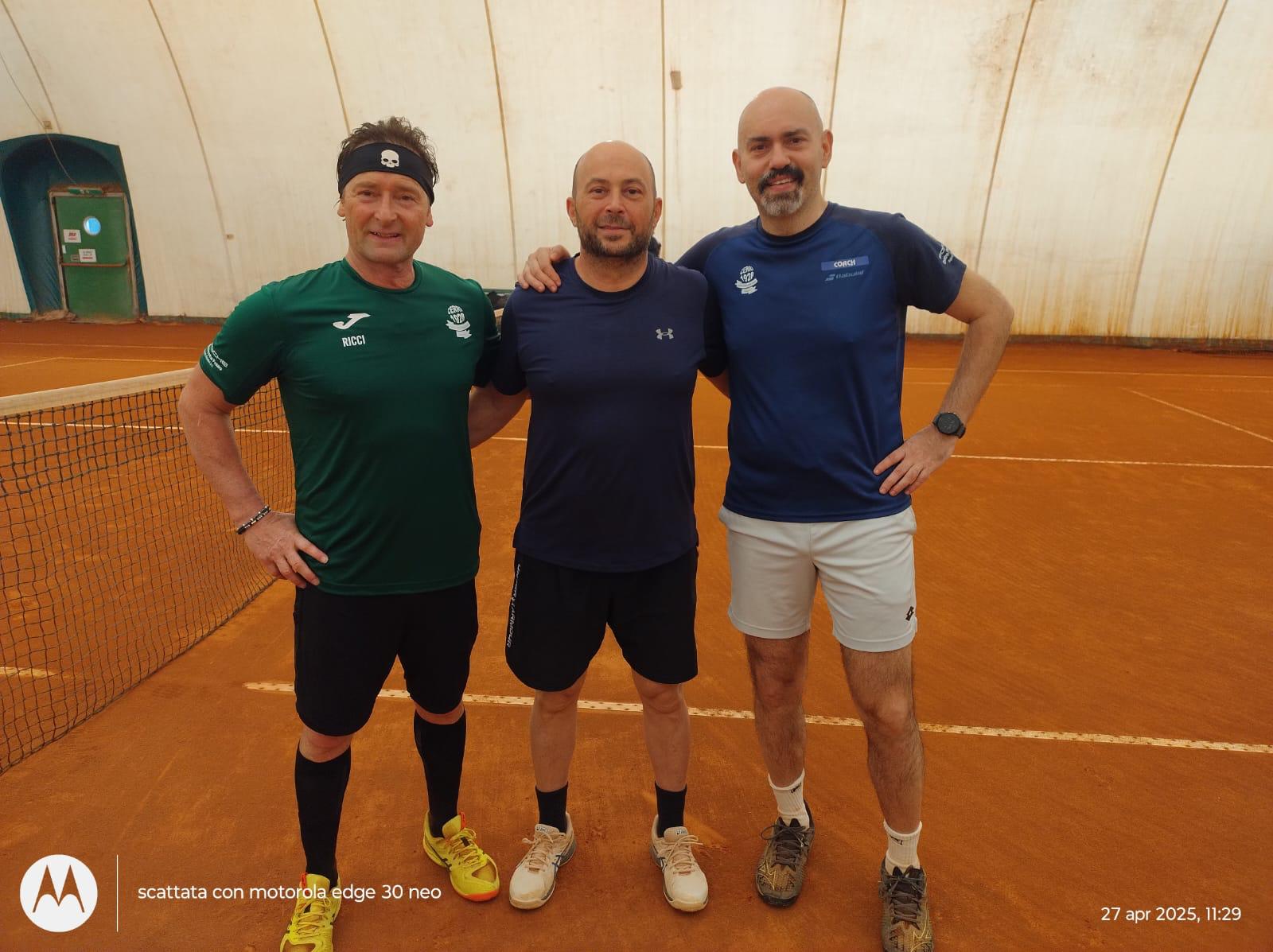 Brillante partenza del Ct Cerri nel tabellone finale del torneo Over 45 nel trofeo “Ivo Mingori”: battuta la Polisportiva Pontelungo a Bologna
