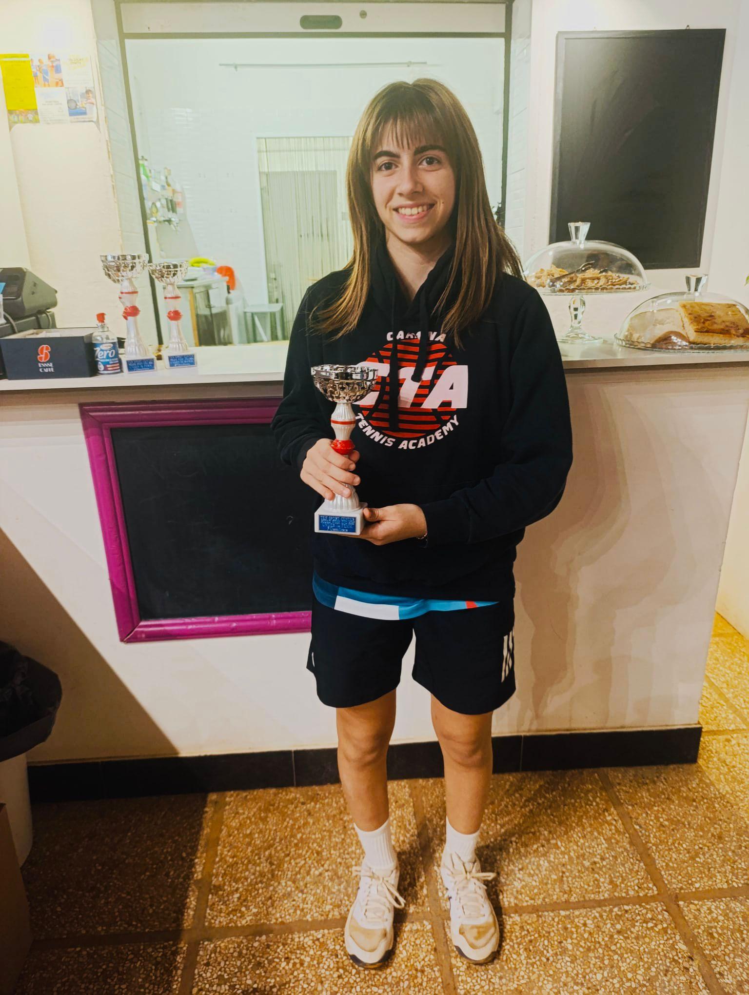 Rodeo giovanile al Ten Sport Center: Sofia Bianchi vince il tabellone Under 14
