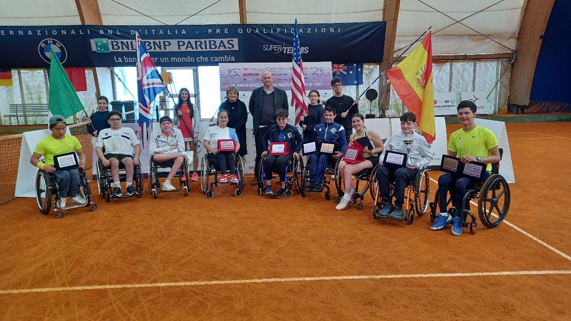 Gran finale per il torneo Itf Junior Wheelchair al Tennis Villa Carpena, tutti i vincitori-Roberto Capparelli: “Un bilancio estremamente positivo”