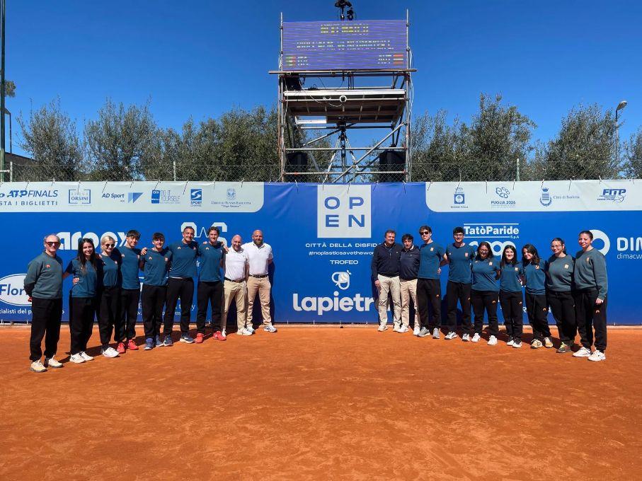 Lo staff arbitrale al completo nel Challenger Atp di Barletta