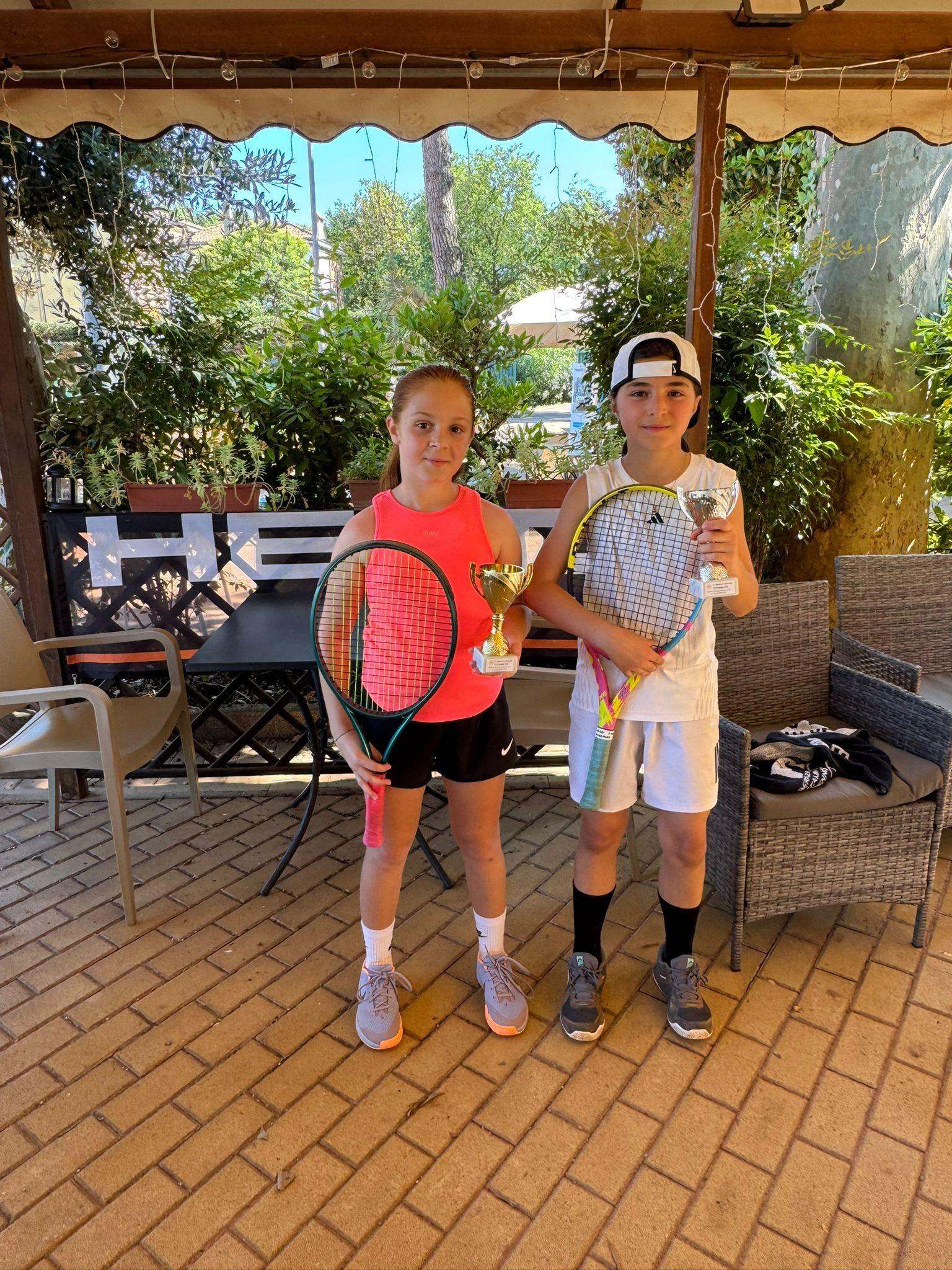 Sabrina Antonia Puscas ed Andrea Monaldi vincono il Rodeo Under 12 organizzato dal Ct Zavaglia di Ravenna