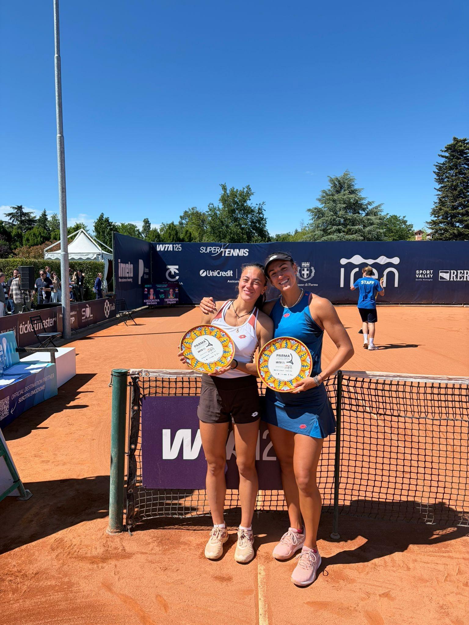 Marta Lombardini e Federica Urgesi si fermano solo in finale in doppio nel Wta 125 Parma Ladies Open