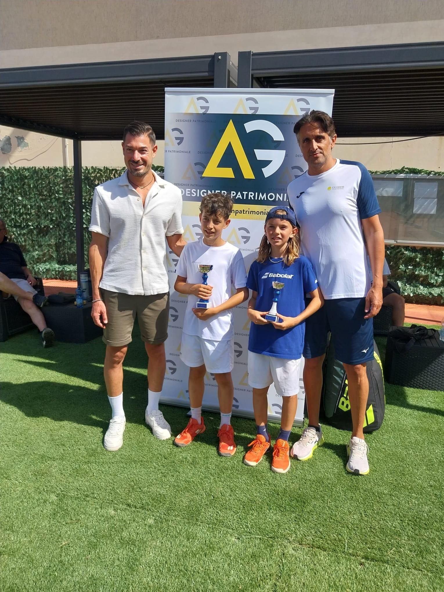 Mattia Sena vince il derby su Mattia Gaggi e si aggiudica il torneo Under 12 “Design Patrimoniale” organizzato dal Ct Cicconetti
