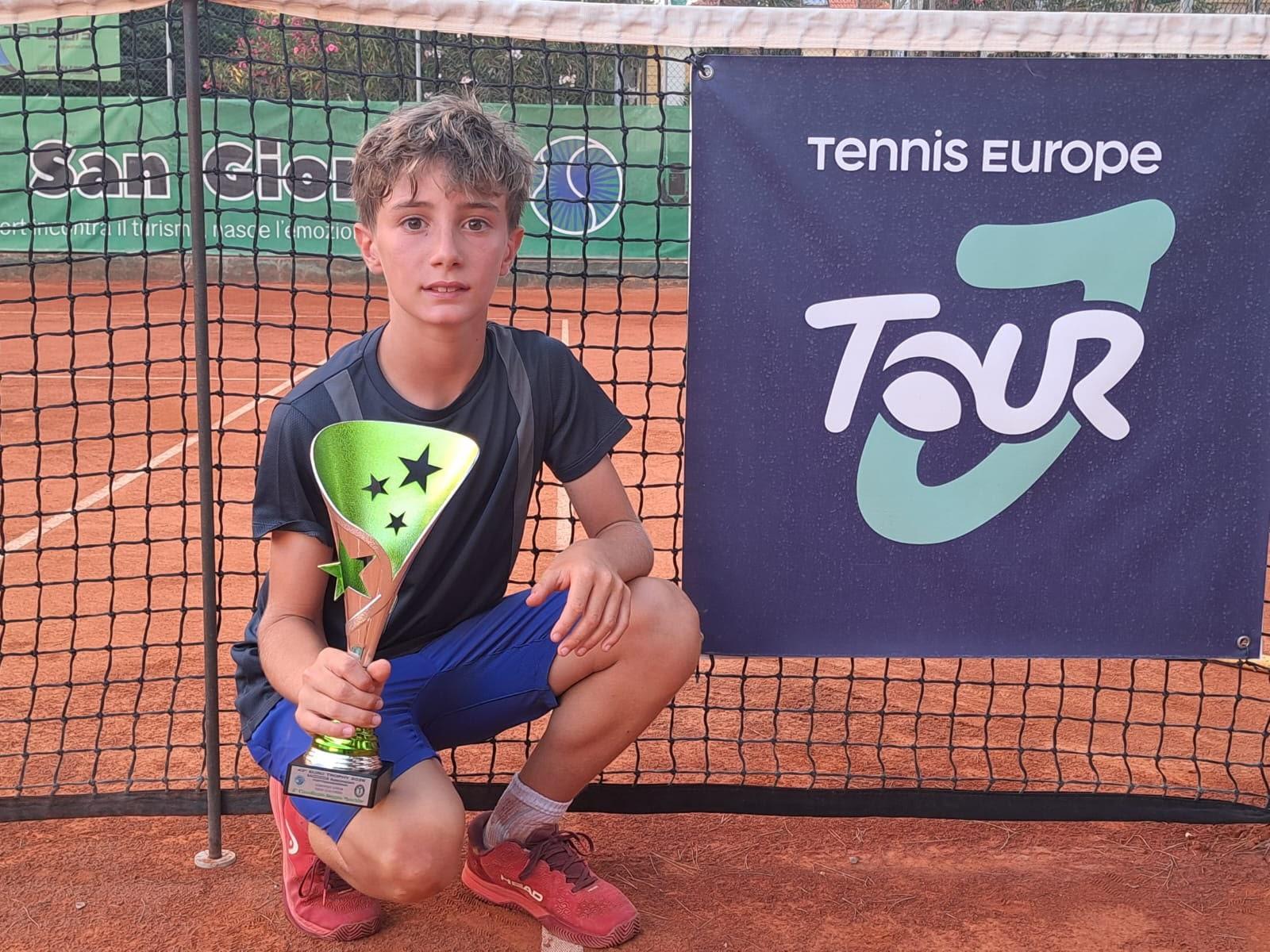Gianmaria Della Rosa e Tommaso Migliorini si fermano in finale nel Tennis Europe Under 12 di Porto San Giorgio